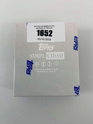 Lot 1652 - Topps Simplicidad UEFA Club Competitions...