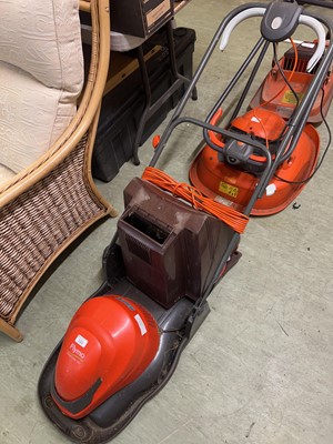 Lot 131 - Three Flymo electric lawn movers