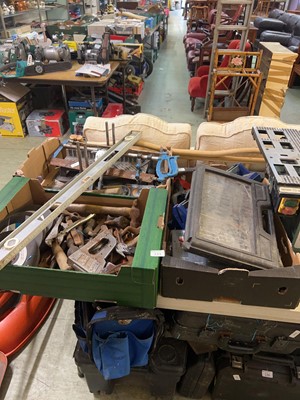 Lot 133 - Three boxes of assorted tools to include...