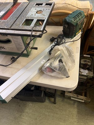 Lot 135 - A Parkside PDM600 C3 wood lathe with accessories