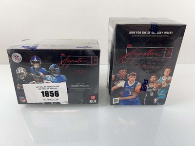 Lot 1656 - (2) Topps Signature Class 2025 NFL and NBA...