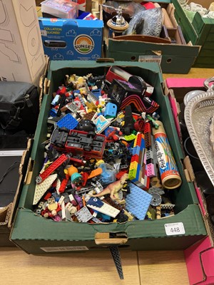 Lot 448 - A tray of mixed toys, mostly Lego, to include...