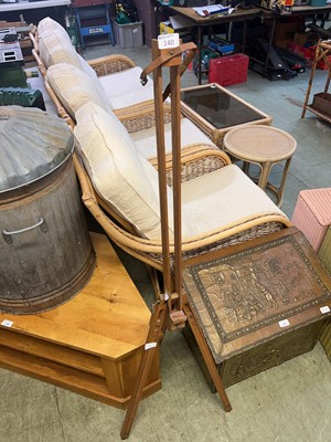 Lot 140 - A teak artist's easel