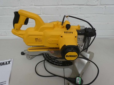 Lot A Dewalt DWS777-GB 216mm 240v single bevel...