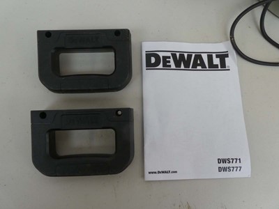Lot A Dewalt DWS777-GB 216mm 240v single bevel...
