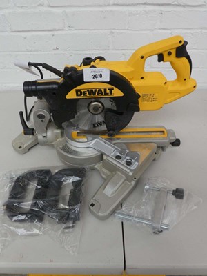 Lot A Dewalt DWS773-GB 240v, 216mm single bevel...