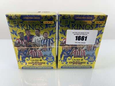 Lot 1661 - 2 Panini Adrenalyn XL LaLiga Total Kings Dream...