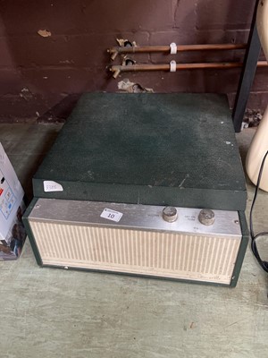 Lot 10 - A Dansette travelling record player