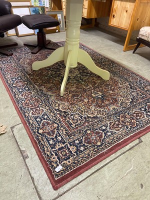 Lot 23 - An IKEA Valby machine woven eastern-style rug,...