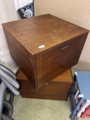 Lot 26 - A pair of mid-20th century teak drawer units
