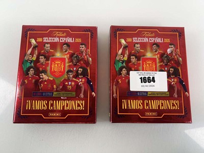 Lot 1664 - 2 Panini Tribute Spain National Team 2010-26...