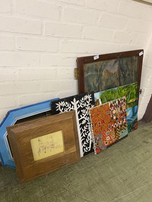 Lot 32 - An assortment of pictures and prints to...