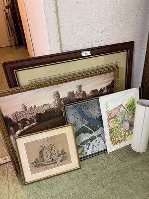 Lot 33 - An assortment of pictures and prints to...