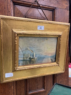 Lot 41 - A gilt framed print of JMW Turner's 'The...