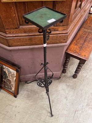 Lot 42 - An early-20th century wrought iron plant stand