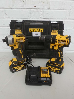Lot A cased DeWalt DCK2060M2T two piece 18v XR...