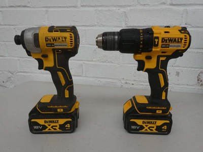 Lot A cased DeWalt DCK2060M2T two piece 18v XR...