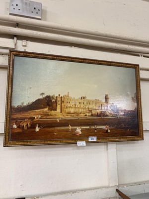 Lot 85 - A framed photographic print of Warwick castle,...