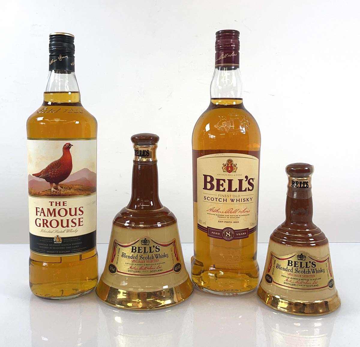 Lot 47 - 4 bottles Scotch Whisky, 1x The Famous Grouse...
