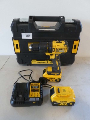 Lot A cased DeWalt DCD778PB2T 18V XR brushless...