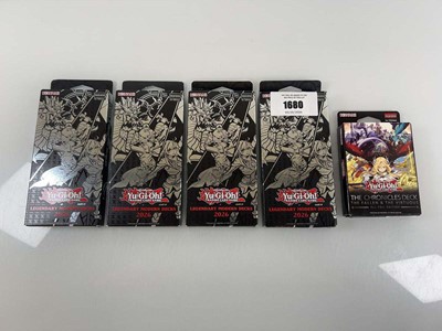 Lot 1680 - (5) Konami Yu-Gi-Oh TCG Legendary Modern Decks...