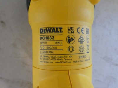 Lot A cased DeWalt DCH033M2 18v XR brushless SDS...