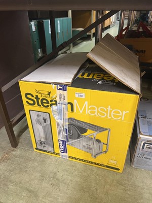 Lot 180 - A boxed Earlex steam master professional steam...