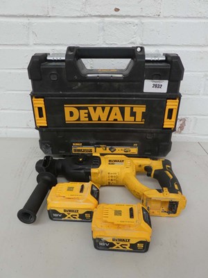 Lot A cased DeWalt DCH033M2 18v XR brushless SDS...