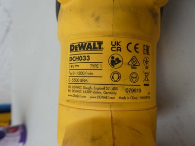 Lot A cased DeWalt DCH033M2 18v XR brushless SDS...