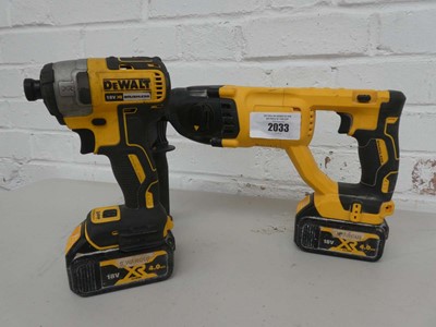 Lot A DeWalt DCF887 18v XR brushless impact driver...