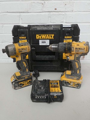 Lot A cased DeWalt DCK2063P2T 18V XR brushless two...