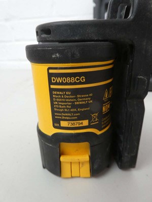Lot A Cased DeWalt DW088CG type1 4.5v green beam...