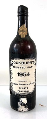 Lot 213 - A bottle of Cockburn's Crusted Port 1954...