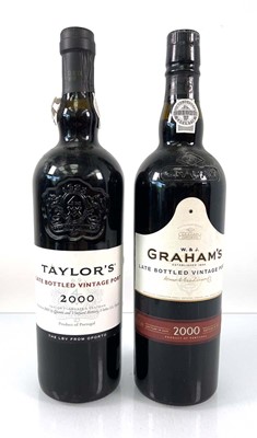 Lot 214 - 2 bottles of late bottled vintage port, 1x...