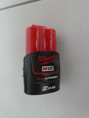 Lot A Cased Milwaukee C12PC-201C 12V RedLithium...