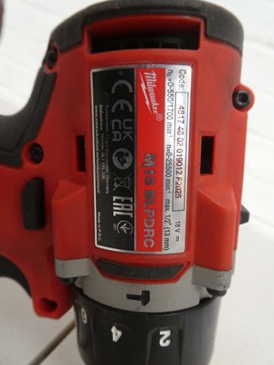 Lot A Milwaukee four piece 18v cordless tool set...
