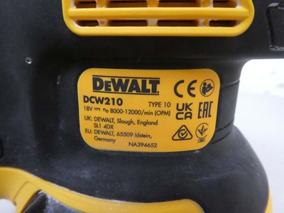 Lot DeWalt DCW210 type 10 18V XR Brushless Orbital...