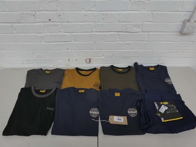 Lot 7x DeWalt branded t-shirts in...