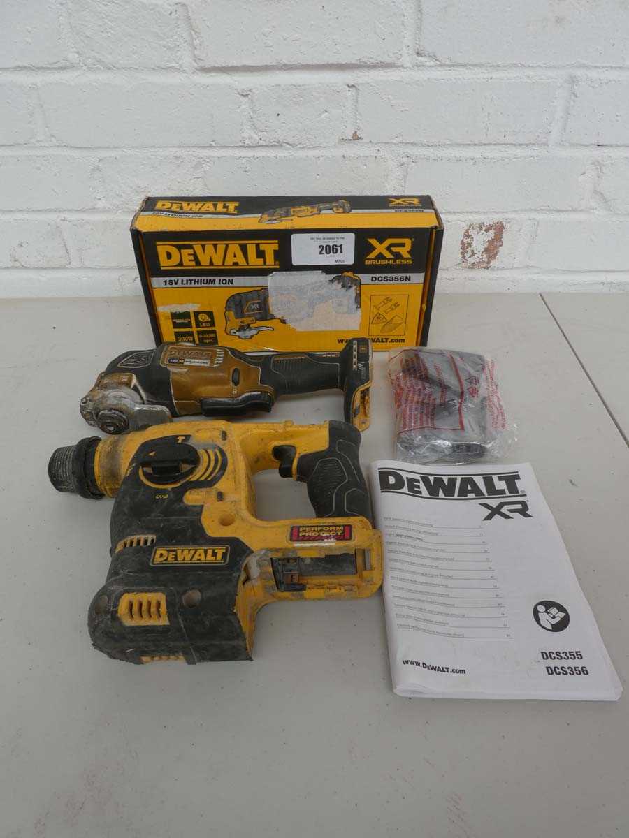 Lot DeWalt DCS356N 18V XR Brushless Multi-tool,...
