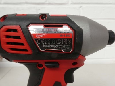 Lot Cased Milwawkee M18 BPP2Q 18V Cordless Drill...