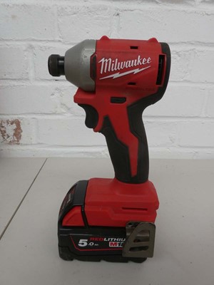 Lot Cased Milwawkee M18 BPP2Q 18V Cordless Drill...