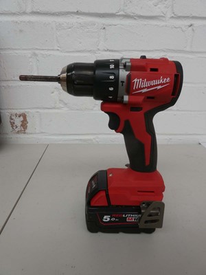 Lot Cased Milwawkee M18 BPP2Q 18V Cordless Drill...