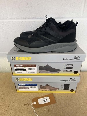 Lot x2 boxed pairs of Khombu men's waterproof...