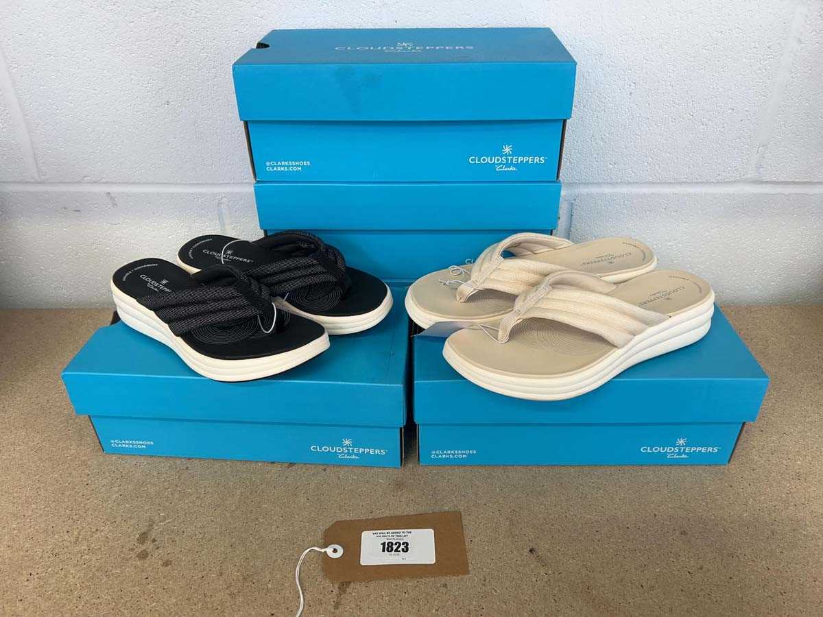 Lot x5 boxed pairs of Cloudstepper by Clarks...