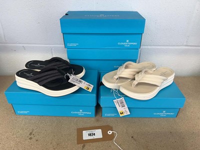 Lot x5 boxed pairs of Cloudstepper by Clarks...