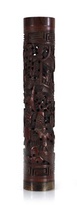 Lot 74 - A Chinese parfumier or incense holder, with...