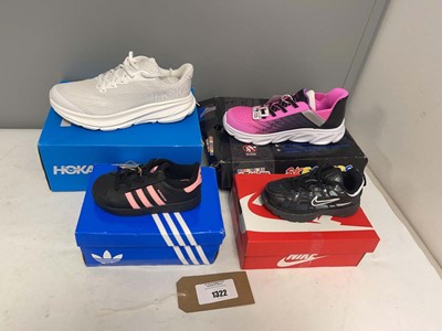 Lot 1322 - 4x Boxed pairs of children's trainers to...