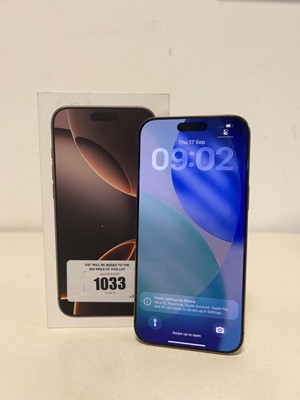 Lot Apple iPhone 16 Pro Max, Desert Titanium,...
