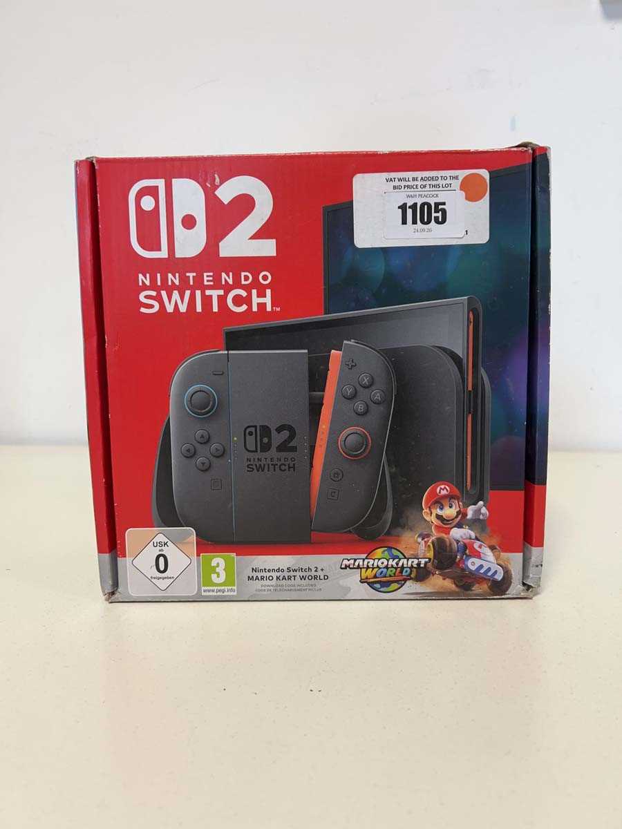Lot Nintendo Switch 2 + Mario Kart World, boxed