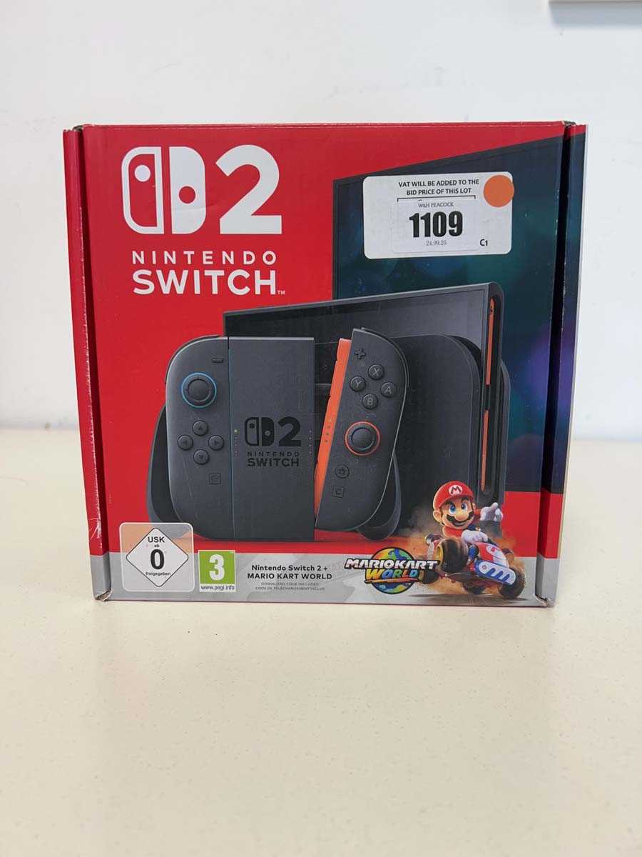 Lot Nintendo Switch 2 + Mario Kart World, boxed